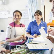 Hospital Staff Working