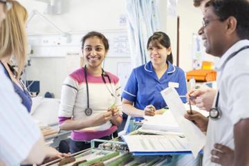 Hospital Staff Working