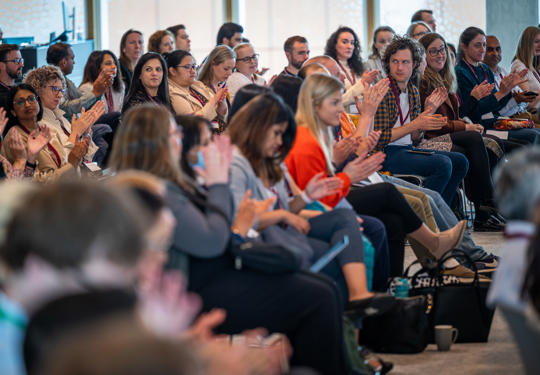 Liverpool Many Delegates Clapping