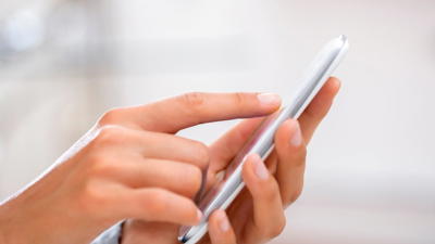 Someone Using A Smartphone