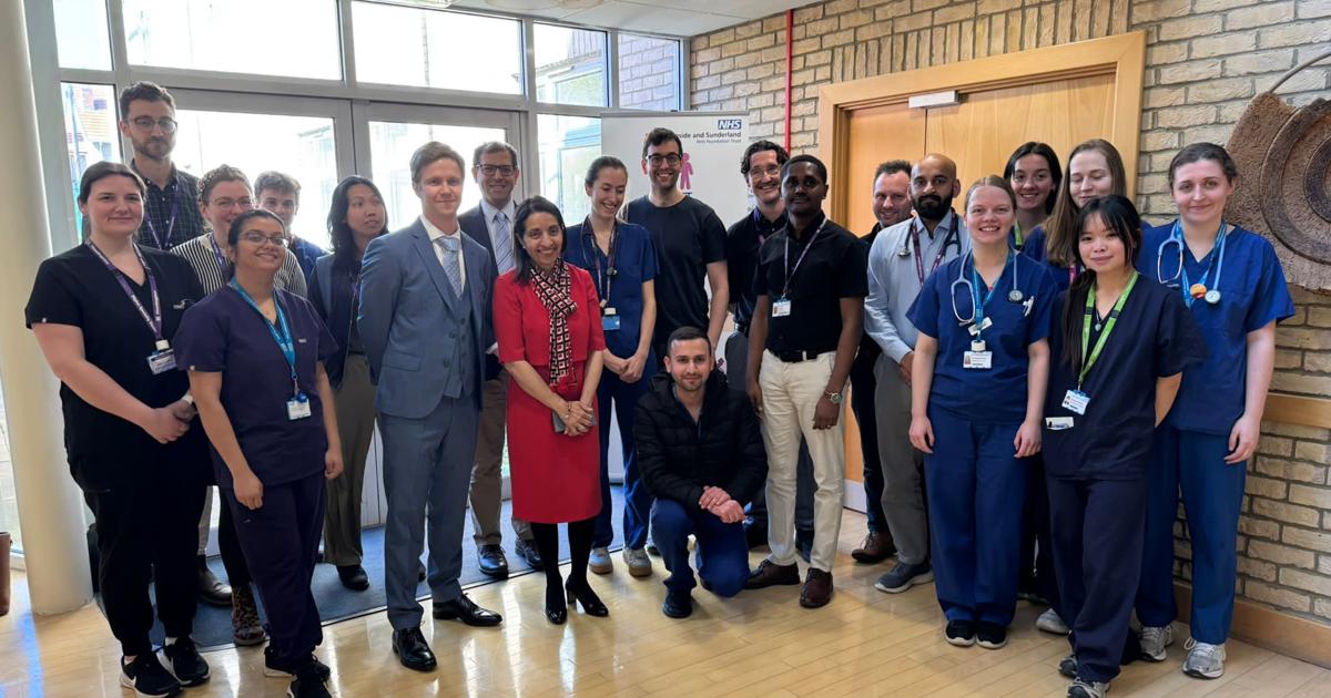 ‘People genuinely feel supported here’: RCP president visits Sunderland Royal Hospital