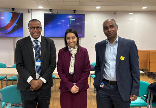 Mumtaz Patel Visit To Queens Hospital In Romford V1